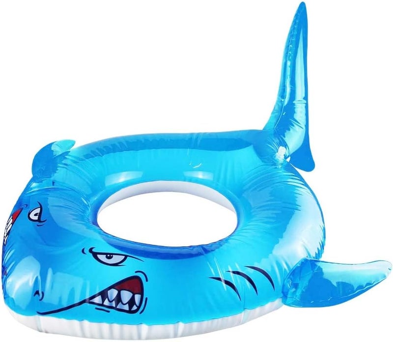 LAFALA Pool Floats Kids Shark Floaties Inflatable Pool Swim Lounger Raft Summer Swimming Ring Pool Toys for Adults Kids 40.9"*32.3"*17.7" - Image 2